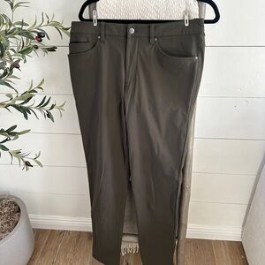 Lululemon Olive Green Straight-Leg Pants